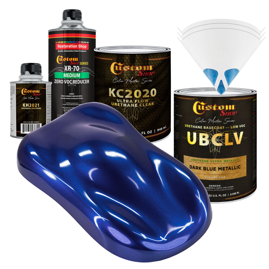 UMC Urethane Ultra Metallic Colors - Dark Blue Metallic- Quart Ultra Flow Kit