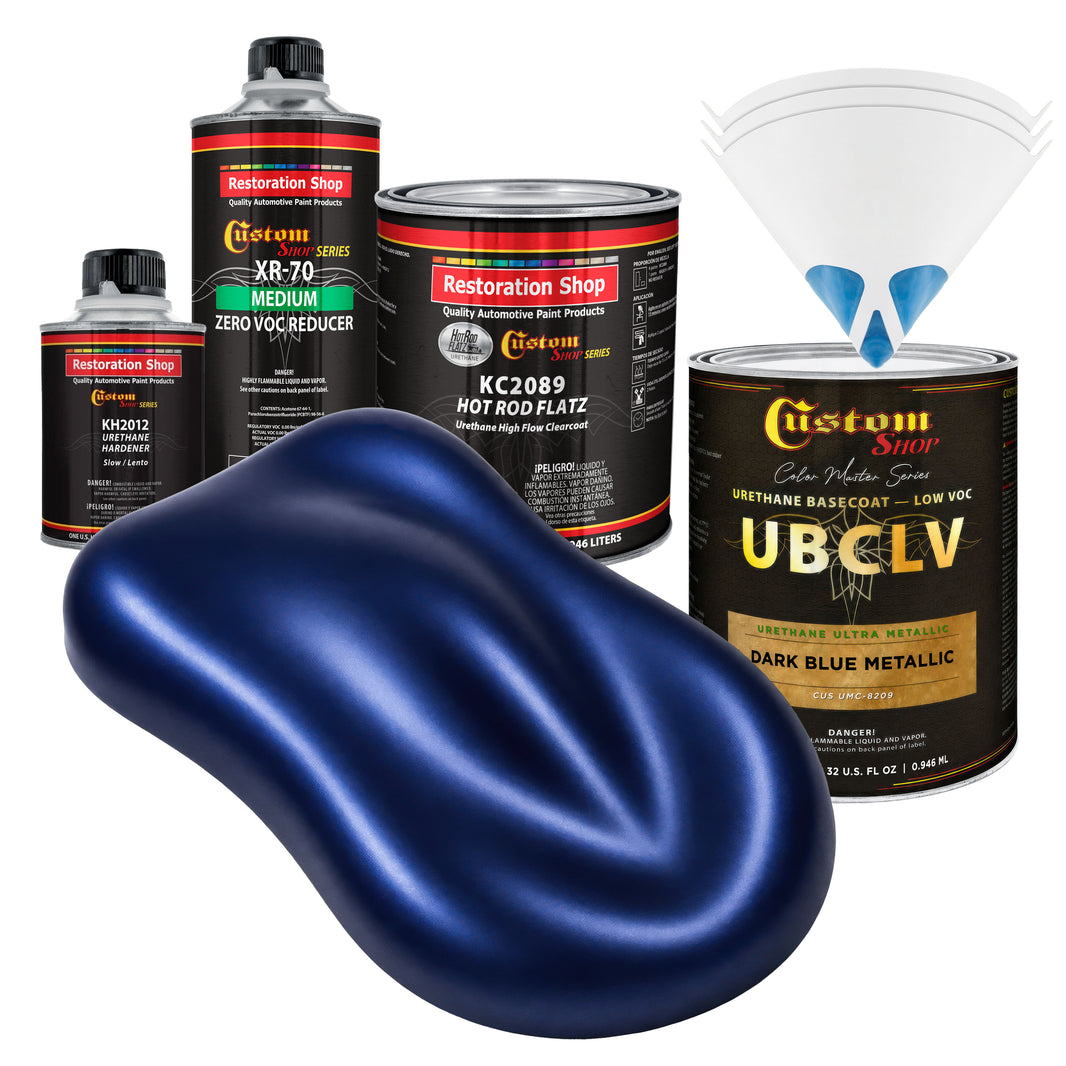 UMC Urethane Ultra Metallic Colors - Dark Blue Metallic- Quart Matte Kit