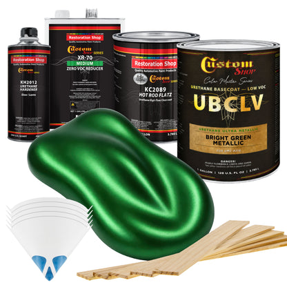 UMC Urethane Ultra Metallic Colors - Bright Green Metallic- Gallon Matte Kit