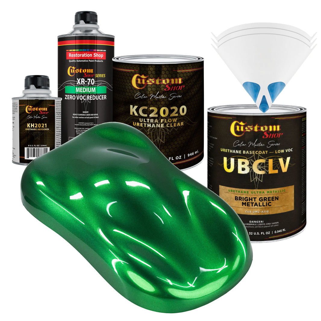 UMC Urethane Ultra Metallic Colors - Bright Green Metallic- Quart Ultra Flow Kit