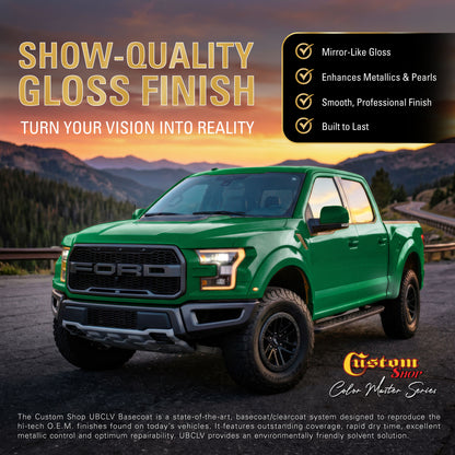UMC Urethane Ultra Metallic Colors - Bright Green Metallic- Quart Ultra Flow Kit