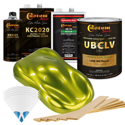 UMC Urethane Ultra Metallic Colors - Lime Metallic- Gallon Ultra Flow Kit