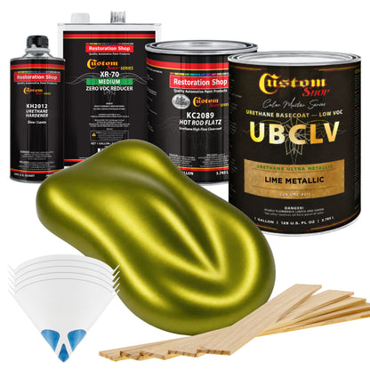 UMC Urethane Ultra Metallic Colors - Lime Metallic- Gallon Matte Kit
