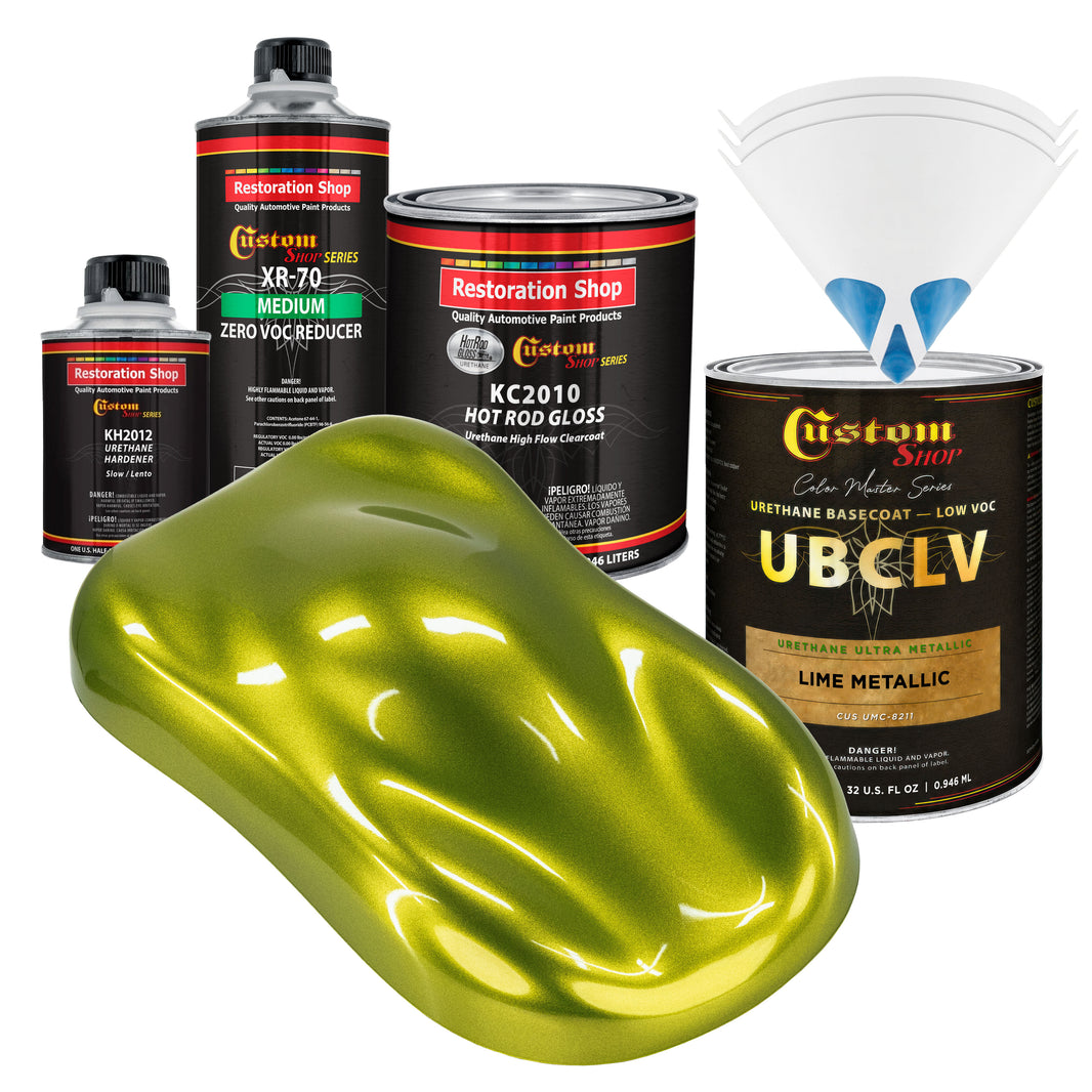 UMC Urethane Ultra Metallic Colors - Lime Metallic- Quart Gloss Kit