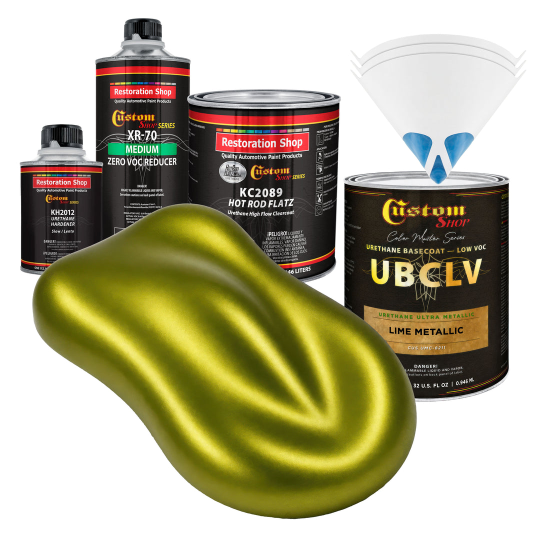UMC Urethane Ultra Metallic Colors - Lime Metallic- Quart Matte Kit