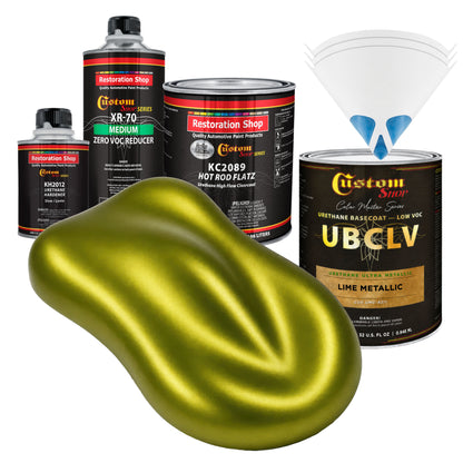 UMC Urethane Ultra Metallic Colors - Lime Metallic- Quart Matte Kit