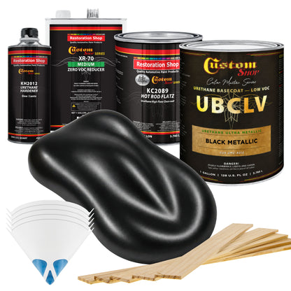 UMC Urethane Ultra Metallic Colors - Black Metallic- Gallon Matte Kit