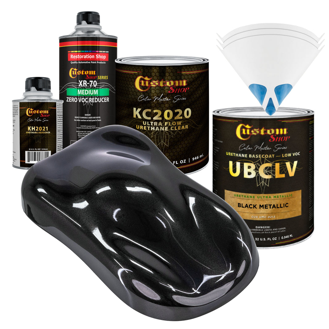 UMC Urethane Ultra Metallic Colors - Black Metallic- Quart Ultra Flow Kit