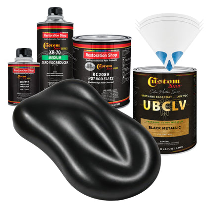 UMC Urethane Ultra Metallic Colors - Black Metallic- Quart Matte Kit