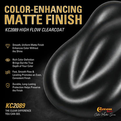 UMC Urethane Ultra Metallic Colors - Black Metallic- Quart Matte Kit