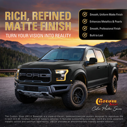 UMC Urethane Ultra Metallic Colors - Black Metallic- Quart Matte Kit