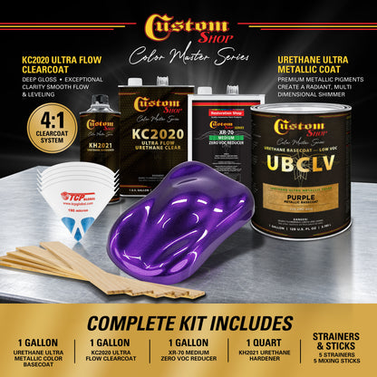 UMC Urethane Ultra Metallic Colors - Purple Metallic- Gallon Ultra Flow Kit