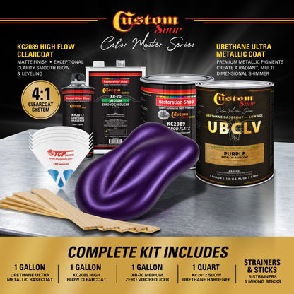 UMC Urethane Ultra Metallic Colors - Purple Metallic- Gallon Matte Kit