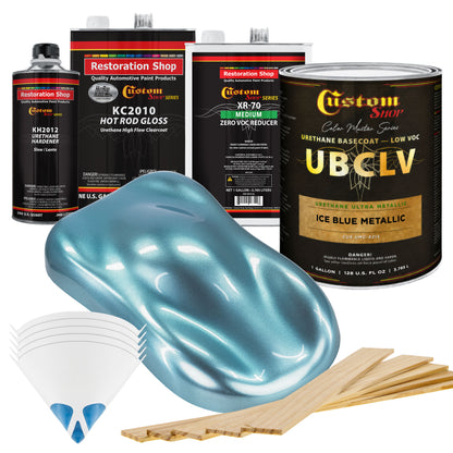 UMC Urethane Ultra Metallic Colors - Ice Blue Metallic- Gallon Gloss Kit