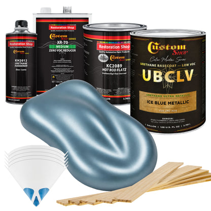 UMC Urethane Ultra Metallic Colors - Ice Blue Metallic- Gallon Matte Kit