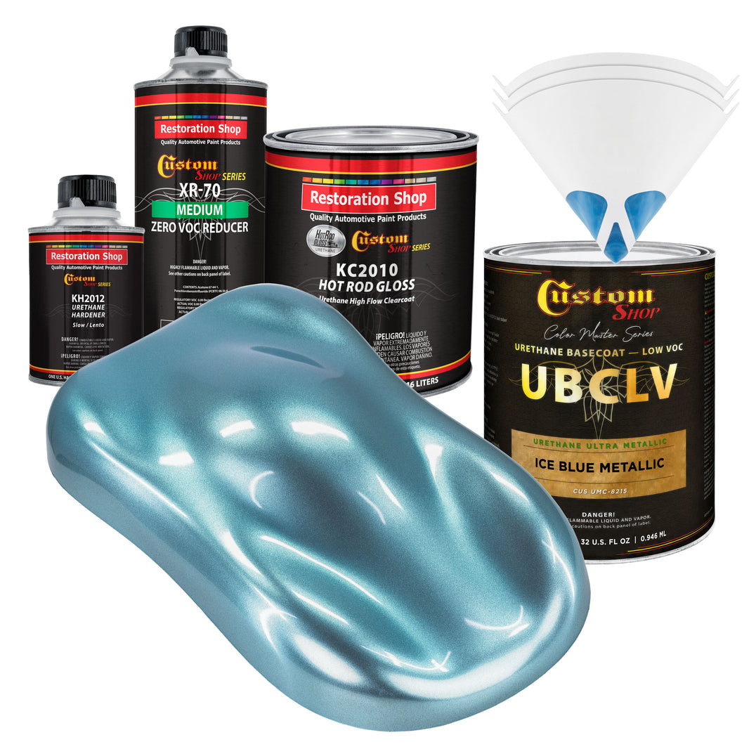 UMC Urethane Ultra Metallic Colors - Ice Blue Metallic- Quart Gloss Kit