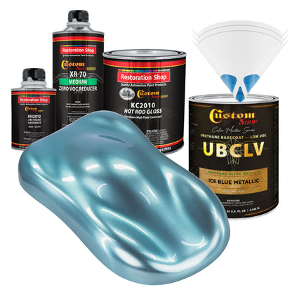 UMC Urethane Ultra Metallic Colors - Ice Blue Metallic- Quart Gloss Kit