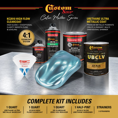 UMC Urethane Ultra Metallic Colors - Ice Blue Metallic- Quart Gloss Kit