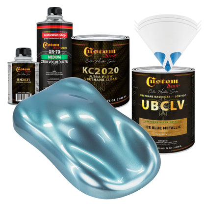 UMC Urethane Ultra Metallic Colors - Ice Blue Metallic- Quart Ultra Flow Kit