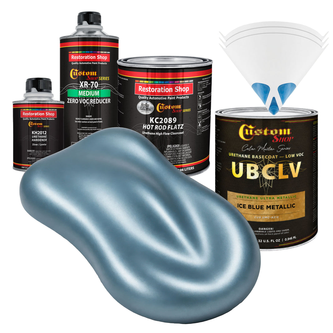UMC Urethane Ultra Metallic Colors - Ice Blue Metallic- Quart Matte Kit