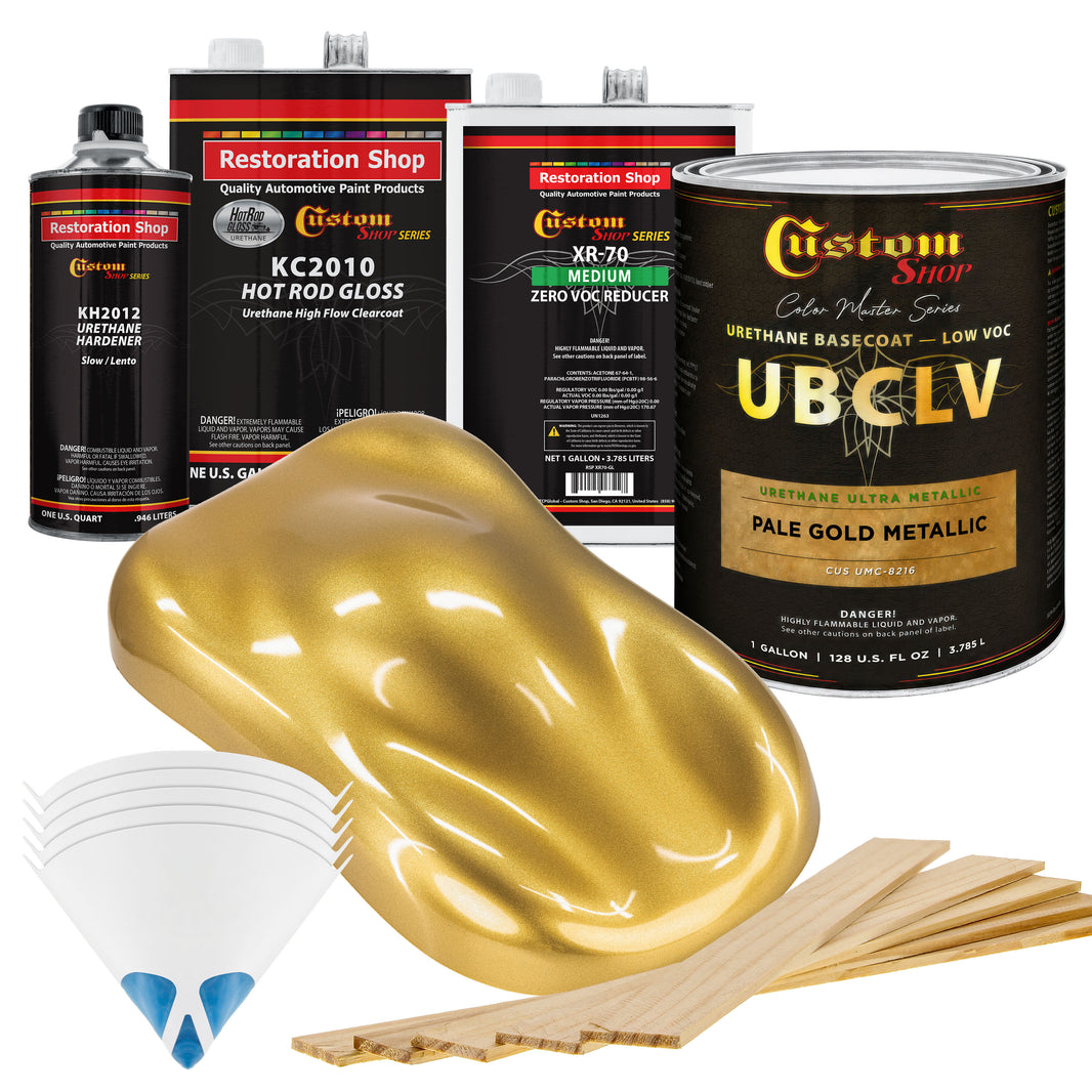 UMC Urethane Ultra Metallic Colors - Pale Gold Metallic- Gallon Gloss Kit