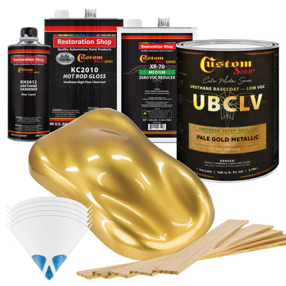 UMC Urethane Ultra Metallic Colors - Pale Gold Metallic- Gallon Gloss Kit