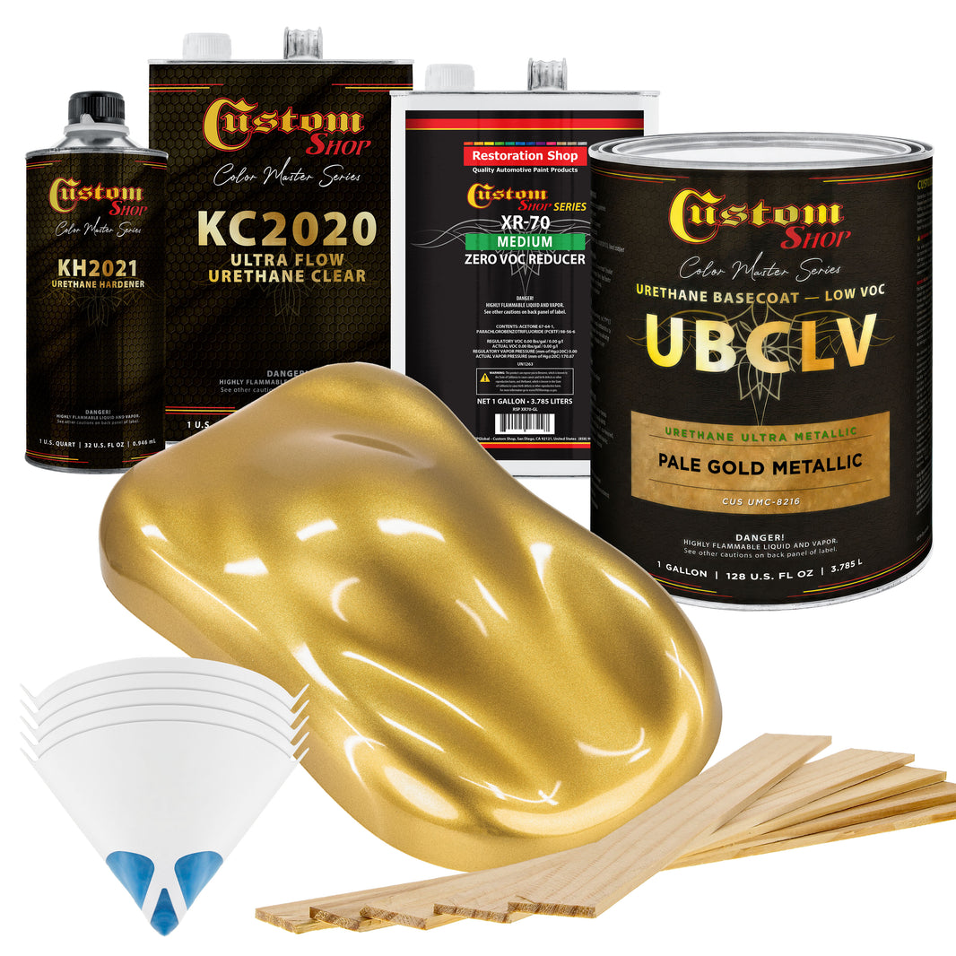 UMC Urethane Ultra Metallic Colors - Pale Gold Metallic- Gallon Ultra Flow Kit