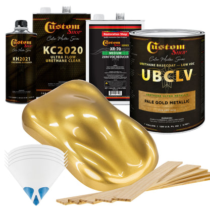 UMC Urethane Ultra Metallic Colors - Pale Gold Metallic- Gallon Ultra Flow Kit
