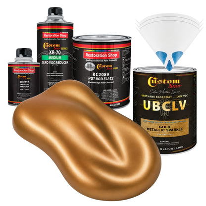 UMS Urethane Ultra Metallic Sparkle - Gold Metallic Sparkle- Quart Matte Kit
