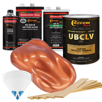 UMS Urethane Ultra Metallic Sparkle - Copper Metallic Sparkle- Gallon Gloss Kit