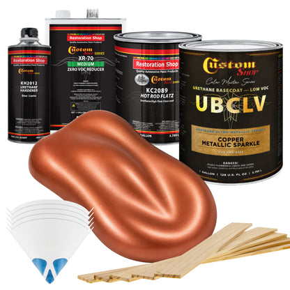 UMS Urethane Ultra Metallic Sparkle - Copper Metallic Sparkle- Gallon Matte Kit