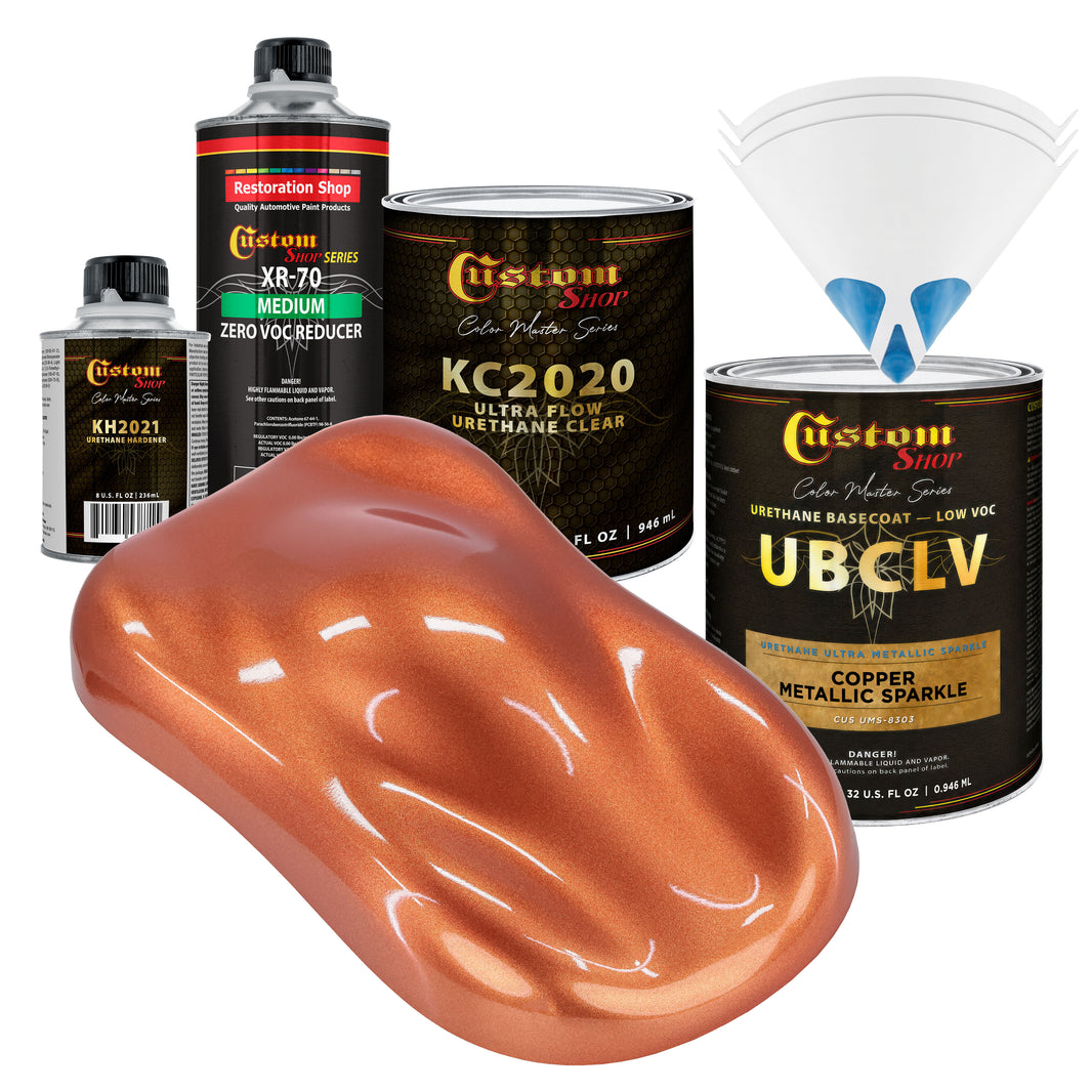 UMS Urethane Ultra Metallic Sparkle - Copper Metallic Sparkle- Quart Ultra Flow Kit