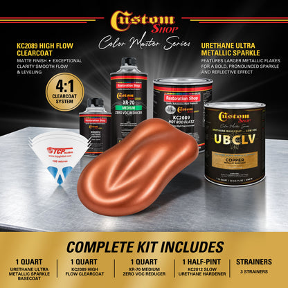 UMS Urethane Ultra Metallic Sparkle - Copper Metallic Sparkle- Quart Matte Kit