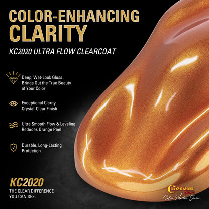 UMS Urethane Ultra Metallic Sparkle - Orange Metallic Sparkle- Gallon Ultra Flow Kit