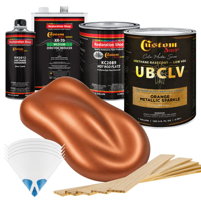 UMS Urethane Ultra Metallic Sparkle - Orange Metallic Sparkle- Gallon Matte Kit