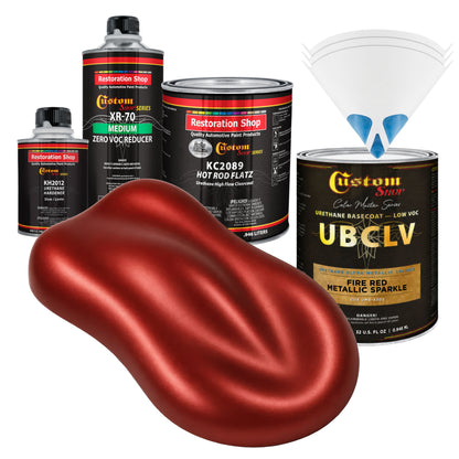 UMS Urethane Ultra Metallic Sparkle - Fire Red Metallic Sparkle- Quart Matte Kit