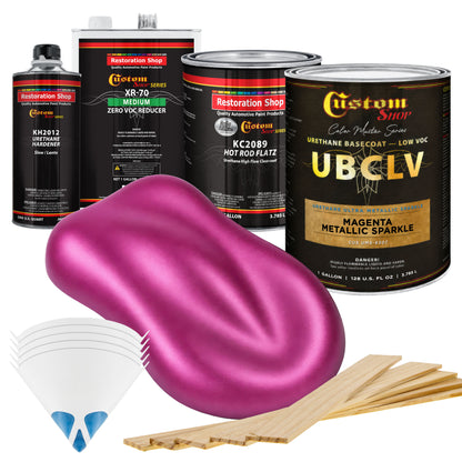 UMS Urethane Ultra Metallic Sparkle - Magenta Metallic Sparkle- Gallon Matte Kit