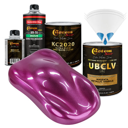 UMS Urethane Ultra Metallic Sparkle - Magenta Metallic Sparkle- Quart Ultra Flow Kit