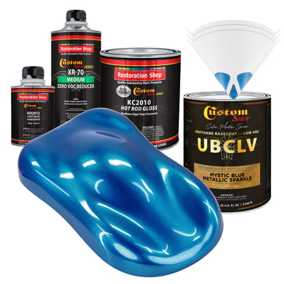 UMS Urethane Ultra Metallic Sparkle - Mystic Blue Metallic Sparkle- Quart Gloss Kit