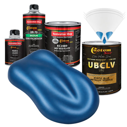 UMS Urethane Ultra Metallic Sparkle - Mystic Blue Metallic Sparkle- Quart Matte Kit
