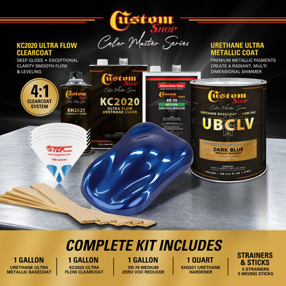 UMS Urethane Ultra Metallic Sparkle - Dark Blue Metallic Sparkle- Gallon Ultra Flow Kit