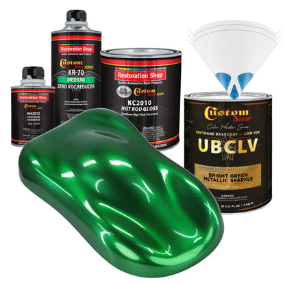 UMS Urethane Ultra Metallic Sparkle - Bright Green Metallic Sparkle- Quart Gloss Kit