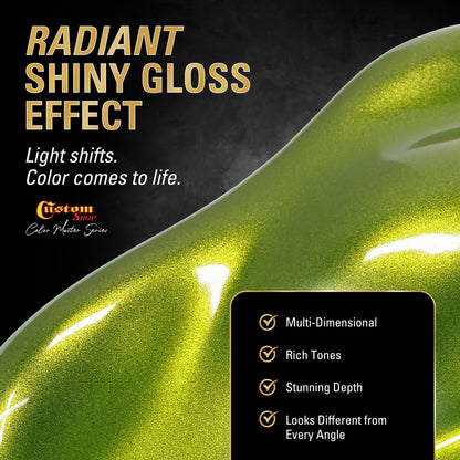 UMS Urethane Ultra Metallic Sparkle - Lime Metallic Sparkle- Gallon Gloss Kit