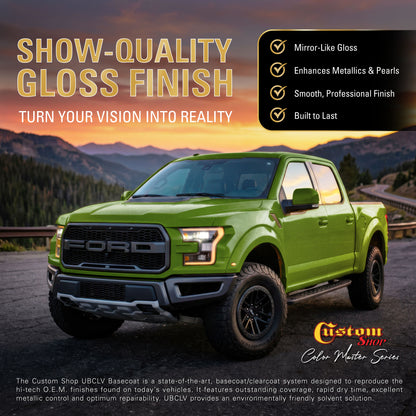 UMS Urethane Ultra Metallic Sparkle - Lime Metallic Sparkle- Gallon Ultra Flow Kit