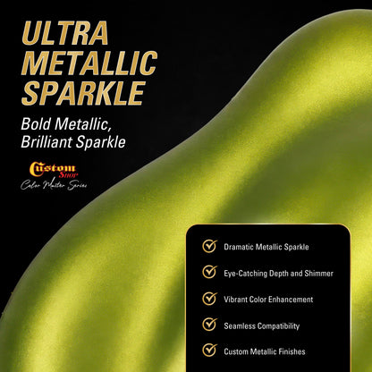 UMS Urethane Ultra Metallic Sparkle - Lime Metallic Sparkle- Gallon Matte Kit