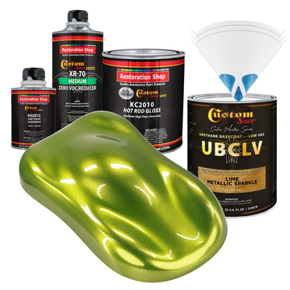 UMS Urethane Ultra Metallic Sparkle - Lime Metallic Sparkle- Quart Gloss Kit