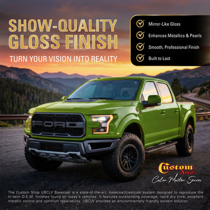 UMS Urethane Ultra Metallic Sparkle - Lime Metallic Sparkle- Quart Gloss Kit