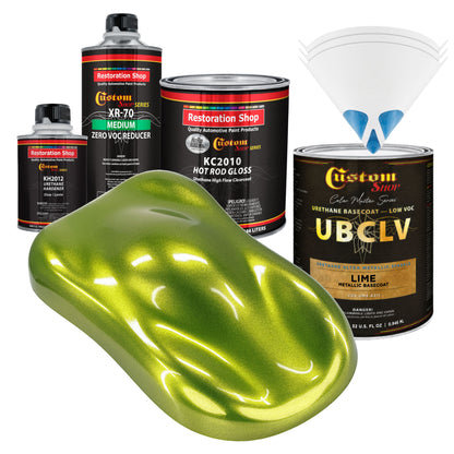 UMS Urethane Ultra Metallic Sparkle - Lime Metallic Sparkle- Quart Gloss Kit