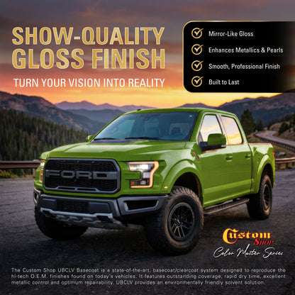 UMS Urethane Ultra Metallic Sparkle - Lime Metallic Sparkle- Quart Ultra Flow Kit