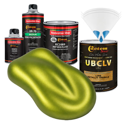 UMS Urethane Ultra Metallic Sparkle - Lime Metallic Sparkle- Quart Matte Kit
